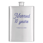 10 Jaar Getrouwd Flacon (Voorkant)