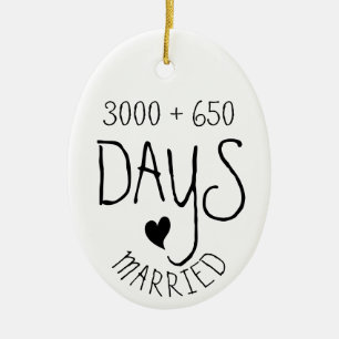 10 Jaar Getrouwd Geliefden Keramisch Ornament