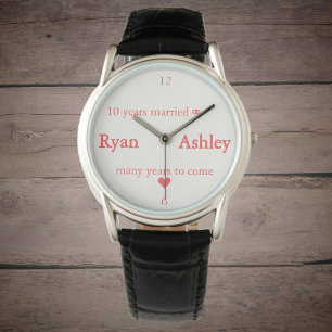 10 jaar getrouwd ⚭(met namen) horloge