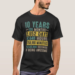 10 jaar Geweldige 10e verjaardag Co. T-shirt