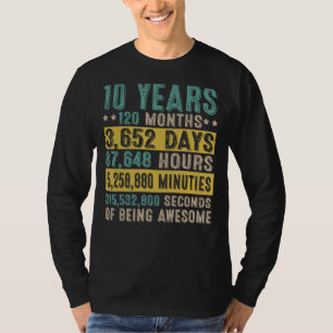10 jaar Geweldige 10e verjaardag Co. T-shirt