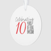 10 jaar geweldige.ai ornament (voorkant)