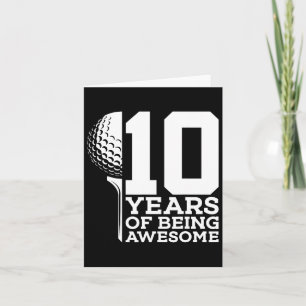 10 jaar Geweldige golfen 10e verjaardag 1 Kaart