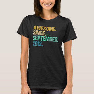 10 jaar Geweldige sinds september 2012 10e 2 T-shirt