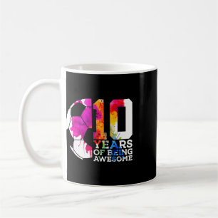 10 Jaar Geweldige Voetbal 10e Verjaardag Koffiemok