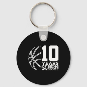 10 jaar Geweldige zijn Bysketbyll 10th Birthday Sleutelhanger