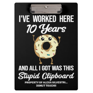 10 jaar Jubileum 10 jaar service Klembord