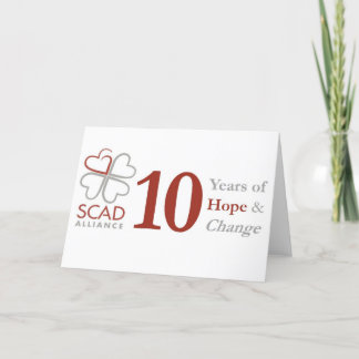 10 jaar Jubileum Notecard Bedankkaart