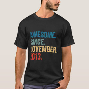 10 jaar oud 10e verjaardag Kinder Geweldige sinds  T-shirt