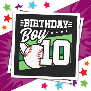 10 Jaar Oud Baseball Party Thema 10e Verjaardag Jo Servet