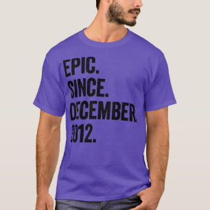 10 jaar oud december 2012 10e verjaardag t-shirt