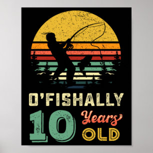 10 jaar oud Gevist cadeau 10 yo 10 jaar oud 10e Poster