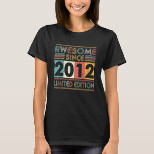 10 jaar oud Geweldig sinds 2012 10e verjaardag Re T-shirt