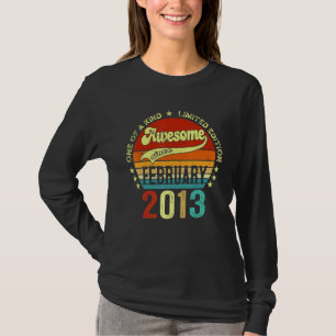 10 Jaar Oud Geweldig Sinds Februari 2013 10e Verj T-shirt