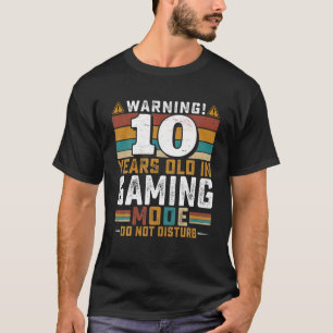 10 jaar oud in gamemodus storen niet - Video T-shirt