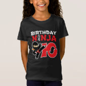 10 Jaar Oud Karate Ninja Party Kinder 10e Verjaard T-shirt (Voorkant)