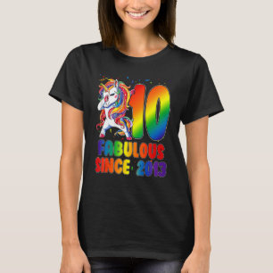 10 jaar oud verbouwd sinds 2013 10e verjaardag UNI T-shirt