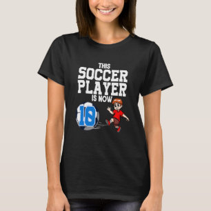 10 Jaar Oud Voetballer Jongen Voetbal Verjaardag T-shirt