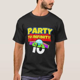 10 jaar oude 10e Speelgoed partij bij geboorte one T-shirt