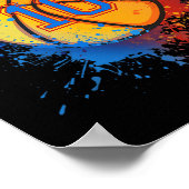 10 jaar oude 10e verjaardag Basketball Gift for Bo Poster (Hoek)