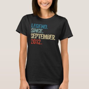 10 jaar oude legend sinds september 2012 10e herfs t-shirt