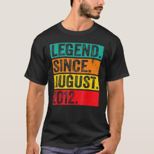10 jaar oude leggende sinds augustus 2012 10e gebo t-shirt