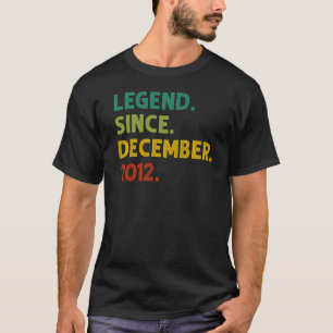 10 jaar oude leggende sinds december 2012 10e gebo t-shirt