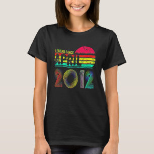 10 Jaar Oude Retro Verjaardag Legende Sinds 20 Apr T-shirt