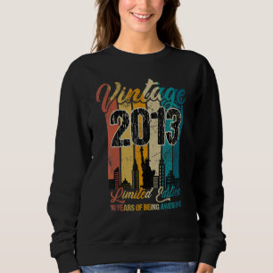 10 jaar oude Vintage 2013 10e verjaardag Trui