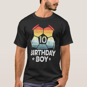 10 jaar oude voetbalspeler 10e verjaardag Ttiende  T-shirt