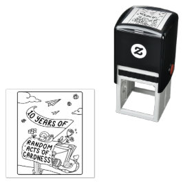 10 jaar van willekeurige daden van vriendelijkheid  zelfinktende stempel