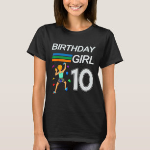 10 Jaar Verjaardag Boulderen Klimmen Voor T-shirt