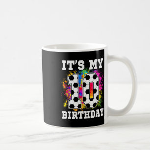 10 Jaar Verjaardag Voetbal Thema Het Is Mijn 10e V Koffiemok
