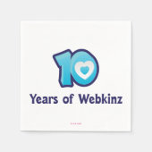 10 jaar Webkinz Logo Servetten (Voorkant)
