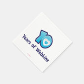 10 jaar Webkinz Logo Servetten (Hoek)