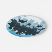 10 jaar Webkinz Silhouette Papieren Bordje (Gekanteld)