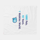 10 jaar Webkinz Stats Fleece Deken (Voorkant (Horizontaal))