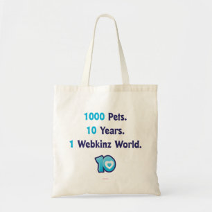 10 jaar Webkinz Stats Tote Bag