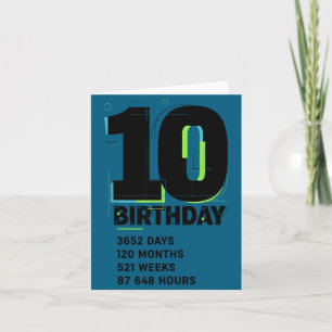 10 Jaar Wezenlijk Geweldig 10e Verjaardag Meisje J Kaart