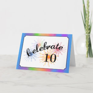 10-jarig jubileum kaart