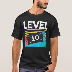 10-jarige jongen van 10 jaar oude videogames 10T T-shirt
