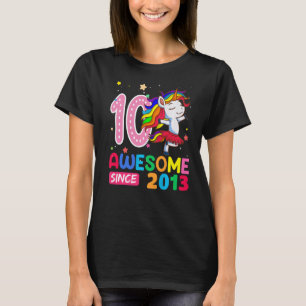 10-jarige Tiener meisjes Unicorn 10e verjaardag 1 T-shirt