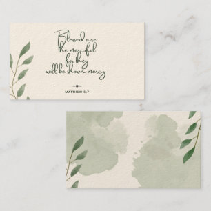 10 Jours d'écriture Verse Cartes   Matthieu 5:7