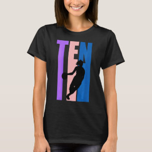 10 Kinder Basketball Girl vandaag 10e verjaardag T-shirt