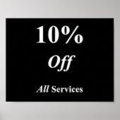 10% korting op alle Poster Matte Services (Voorkant)