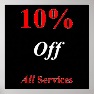 10% korting op Poster Matte Services