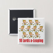 10 Lords a-Leaping Button (Voorkant /achterkant)