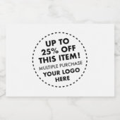 10 Mini Étiquettes de bouteilles de liqueur 25% DE (Étiquettes simples)