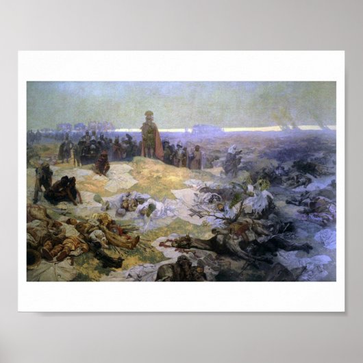 #10 Na de slag bij Grunwald, Mucha Poster (Voorkant)