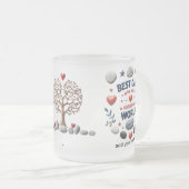 10 oz de verre givré Mug personnalisé (Devant droit)